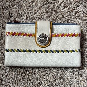 Brighton White Leather Wallet